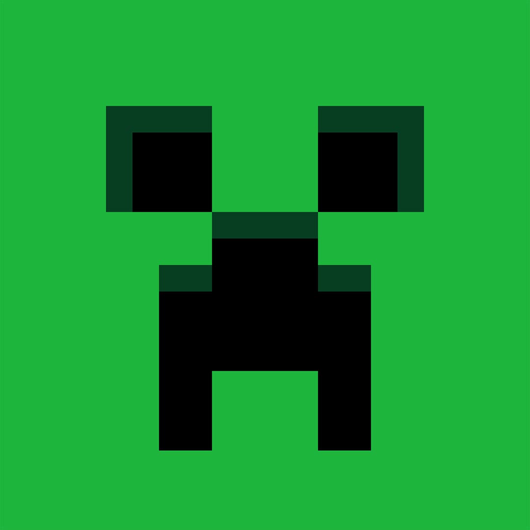 Logo do creeper minecraft